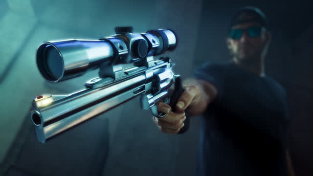 Official Rockstar screenshot of Hawk & Little Morgan Revolvers