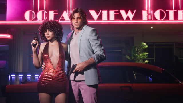 Official Rockstar screenshot for the Vintage Vice City Pack preorder bonus